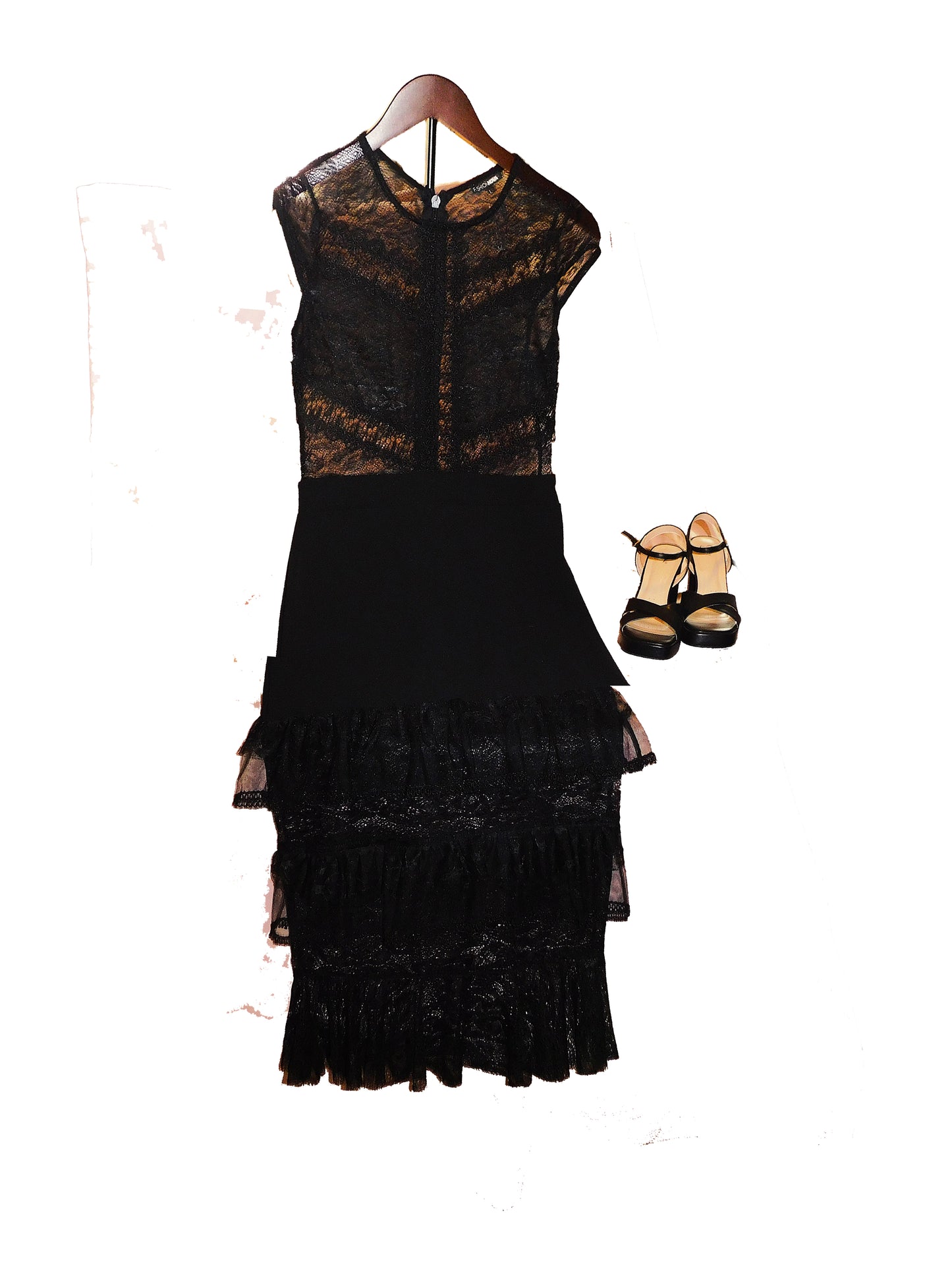 Vintage Black Lace Dress