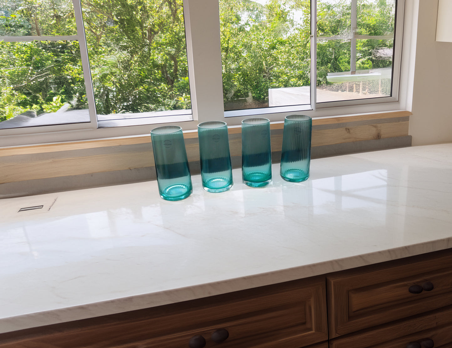 4 Vintage Style Drinking Set Glasses Tainaleevintage