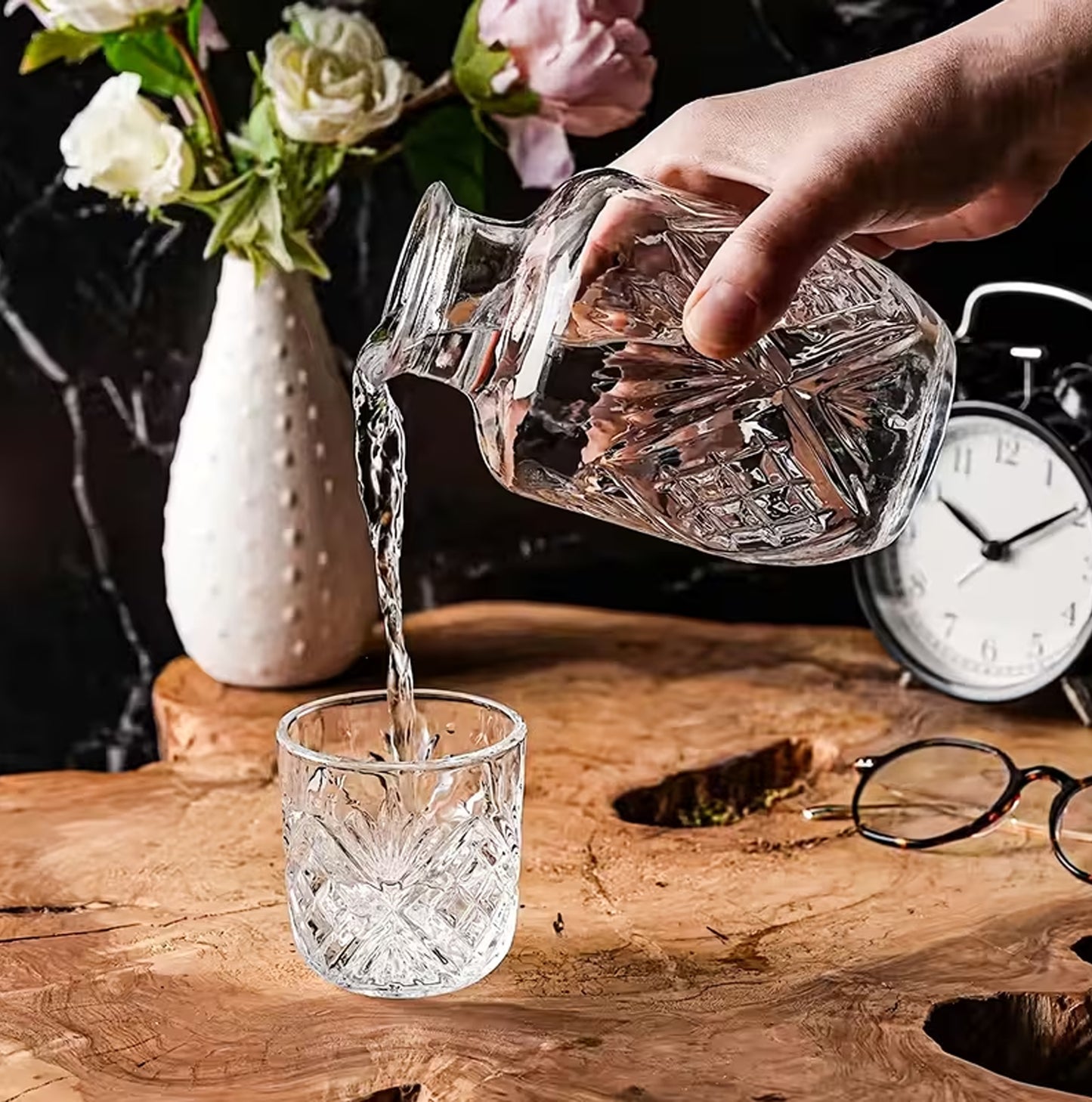 Water Decanter with Glass