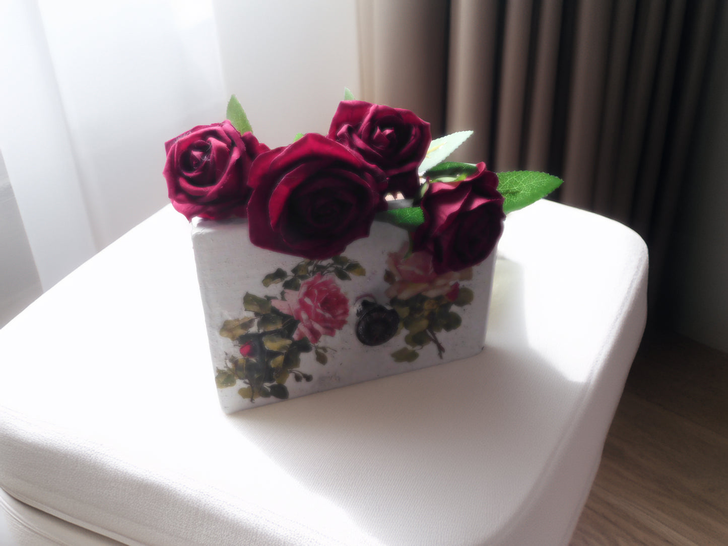 Antique Box with Florals