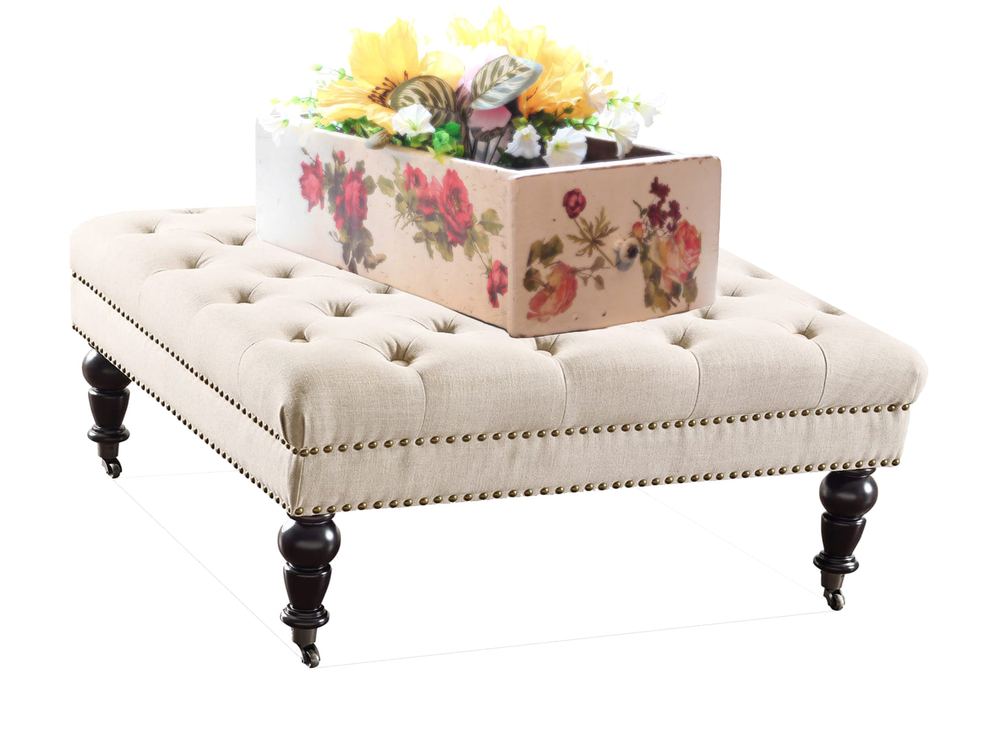 Antique Box with Florals