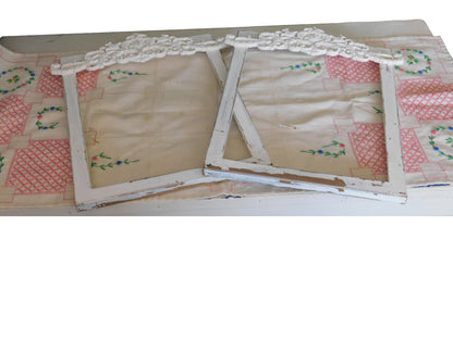 2 Shabby Chic Wood Frames