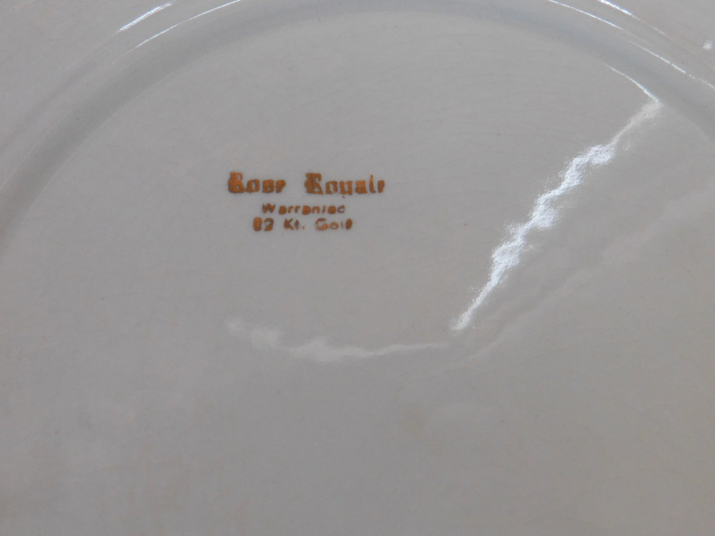 2 Vintage Dinner Dishes with Rose theme