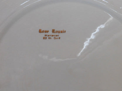 2 Vintage Dinner Dishes with Rose theme