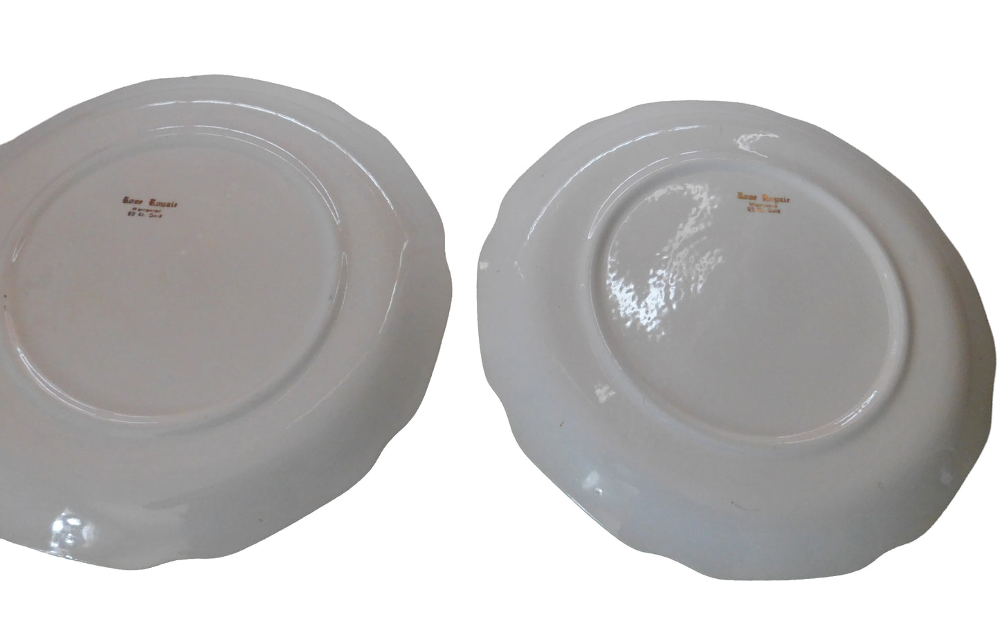 2 Vintage Dinner Dishes with Rose theme