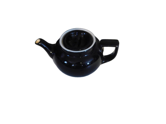 Petite théière en céramique noire