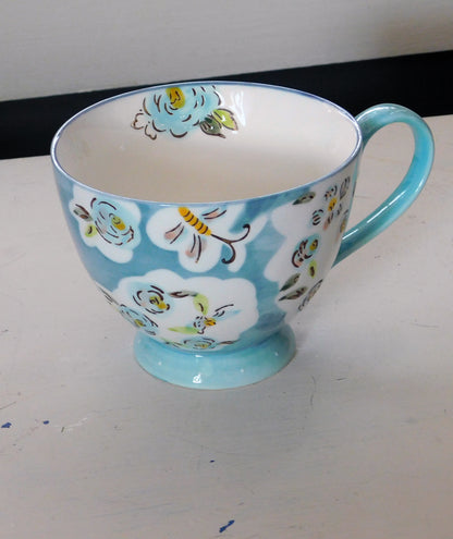 Blue Floral Mug