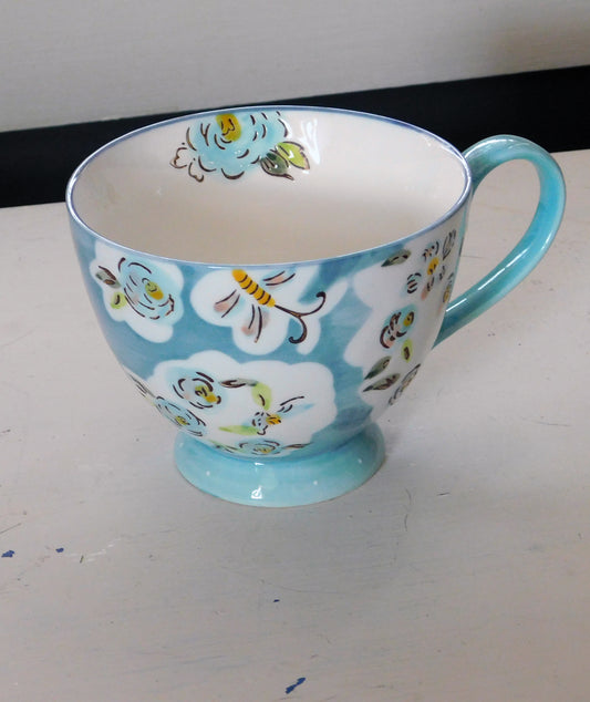 Blue Floral Mug