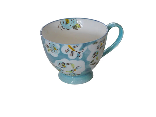 Blue Floral Mug