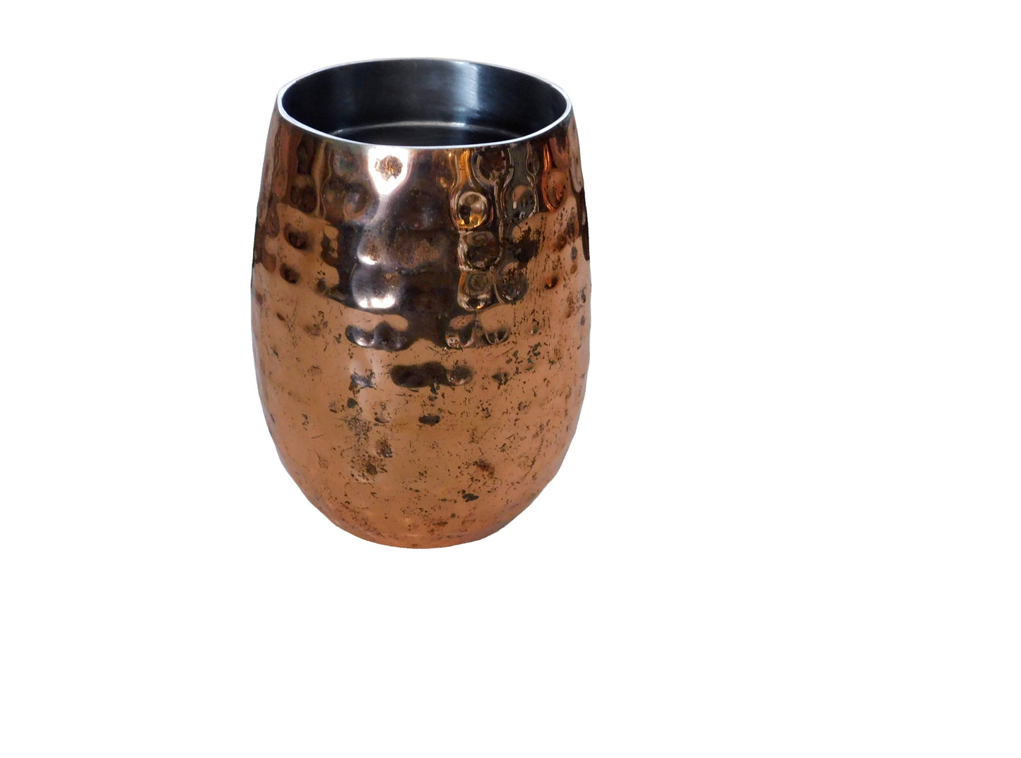 Vintage Copper Mug Set — Smooth & Textured