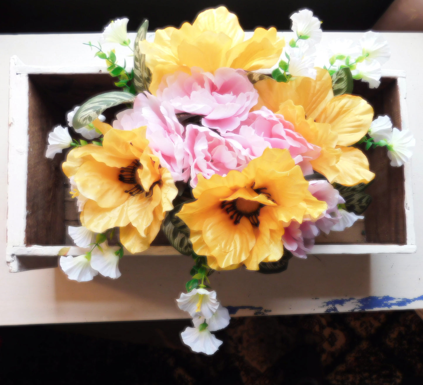 Antique Rose Box with IOD Transfers