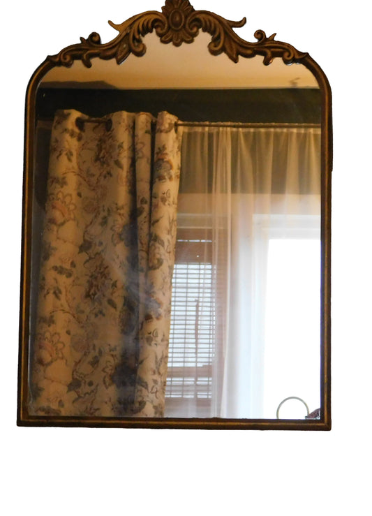 Vintage Style Mirror Redone in Layers of Gold