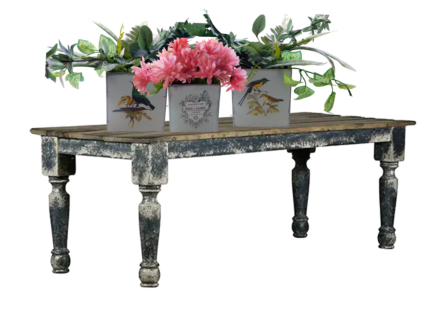 Jardinière carrée en bois
