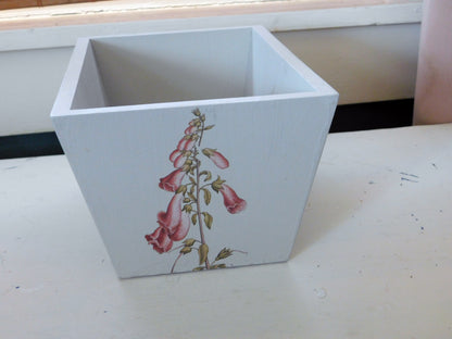Square Wood Box Planter