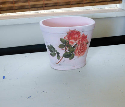 Pink Round Planter
