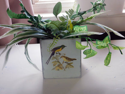 Square Wood Box Planter