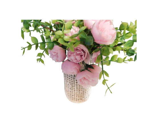Vase en osier/rotin
