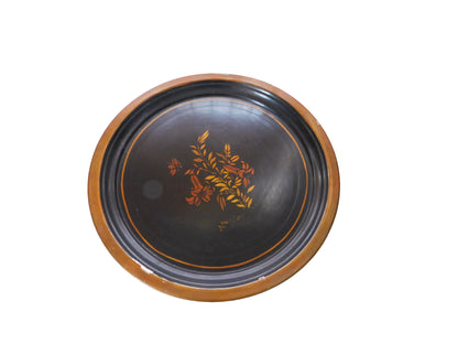 Vintage Round Metal Tray