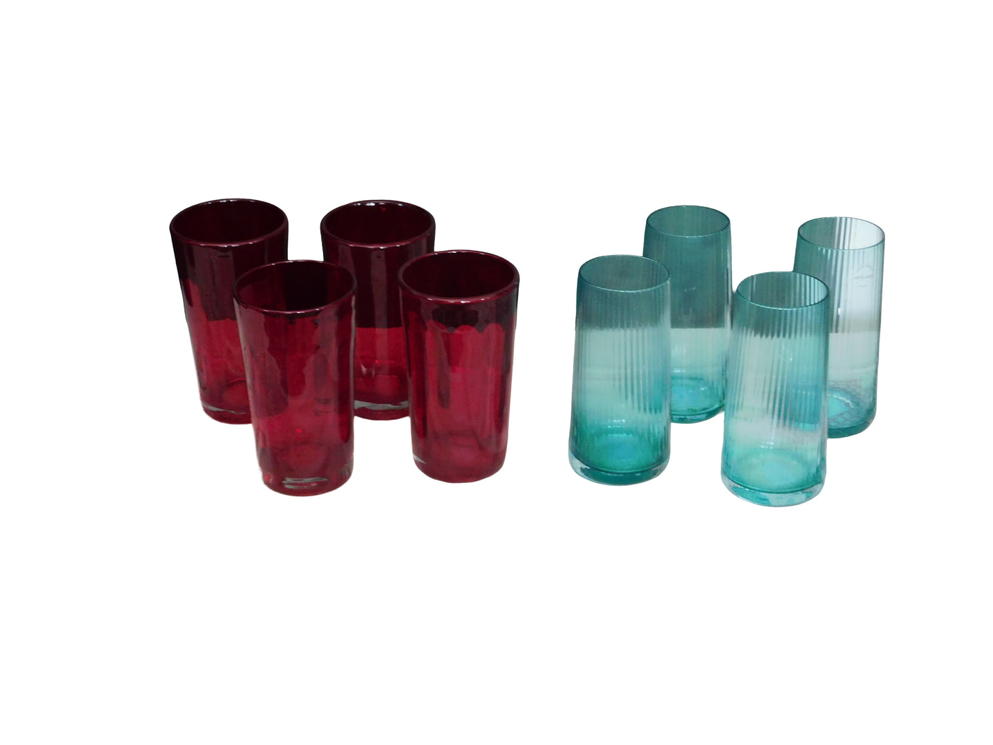 Vintage Style Drinking Glasses — Set of 4
