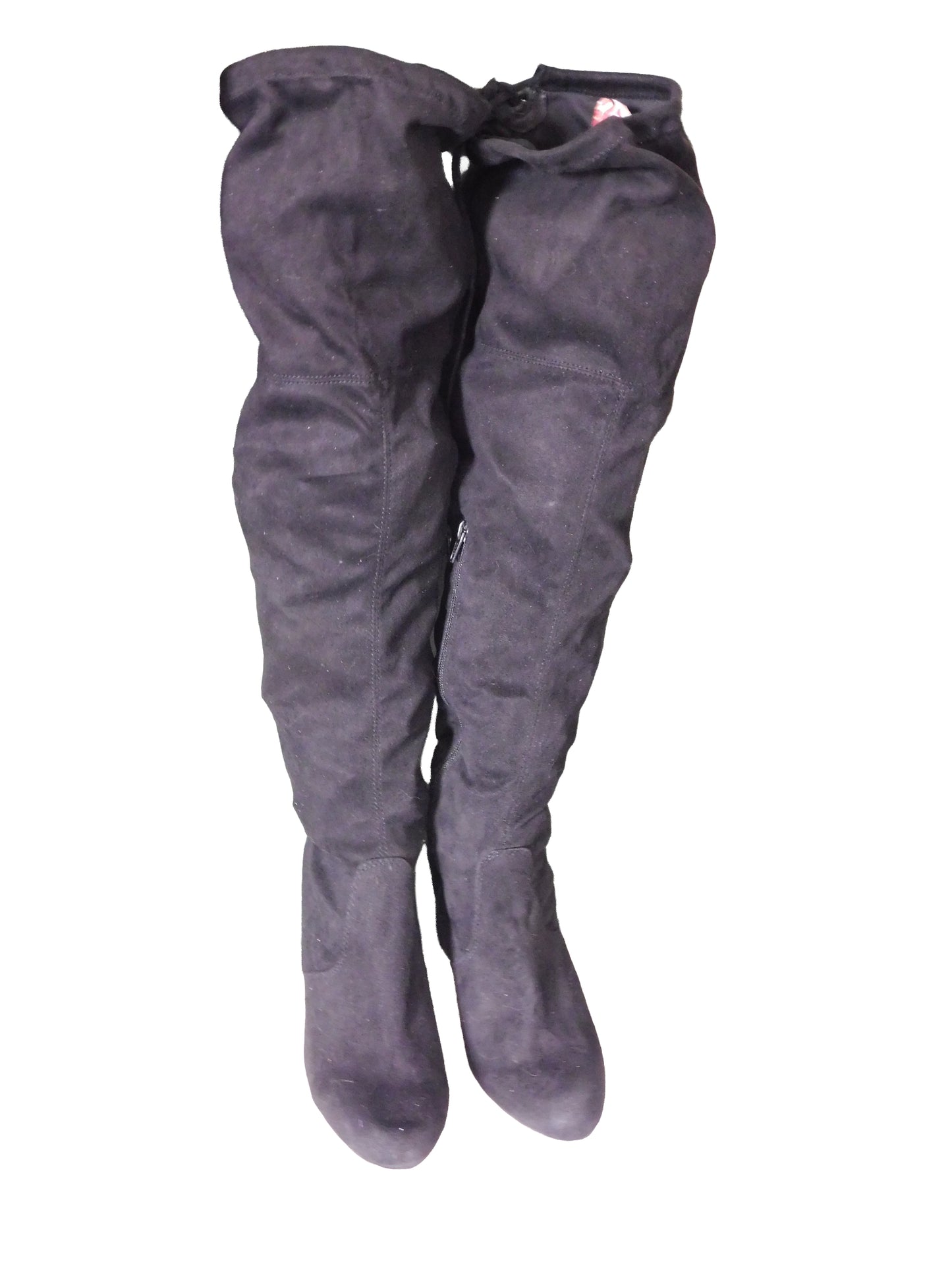 Vintage Black Thigh High Boots