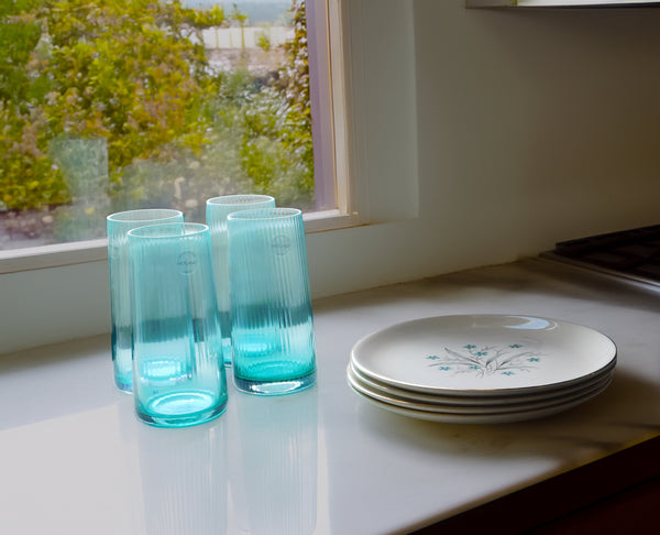 Vintage Blue Dinner Plates